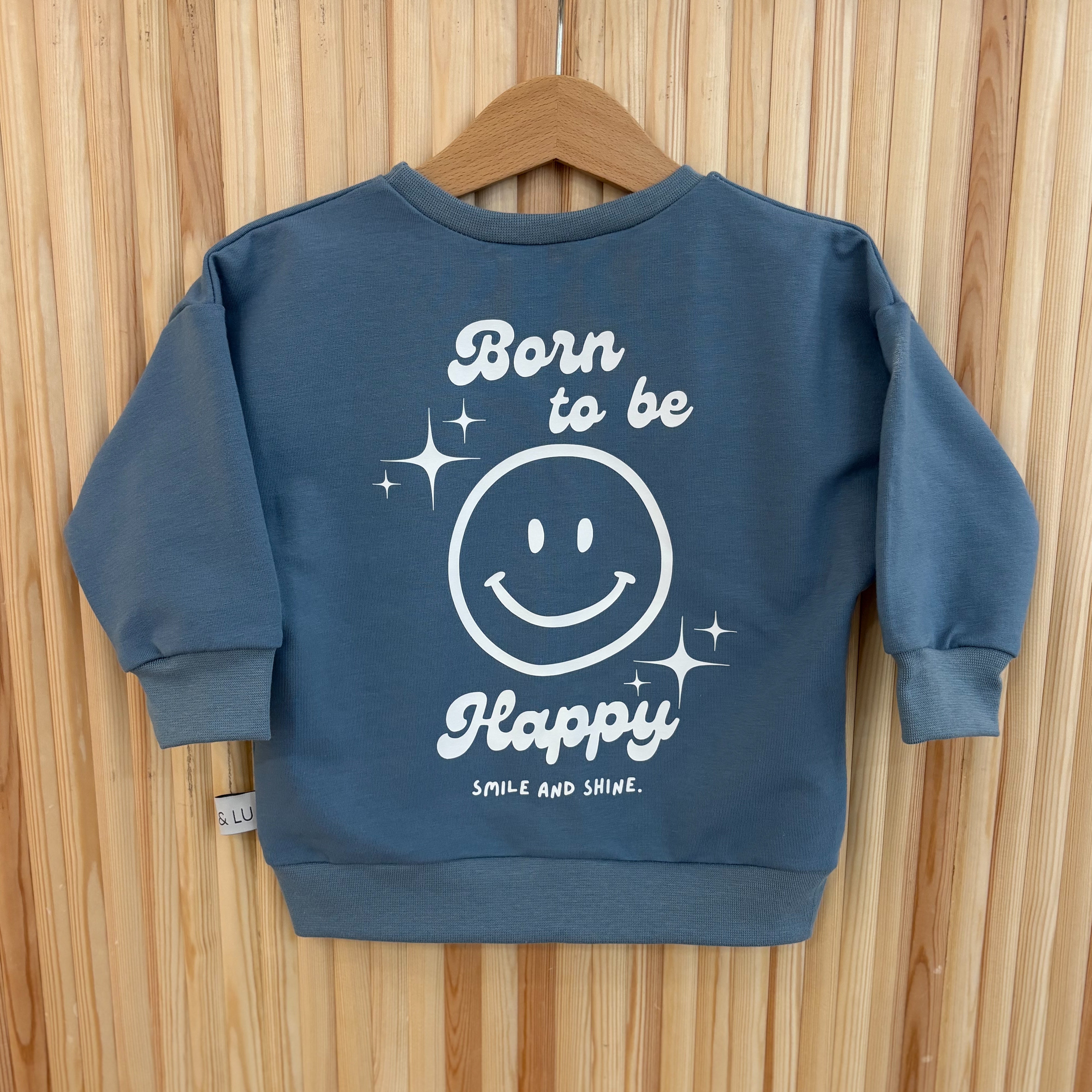 Oversize Sweater "Born to be Happy"