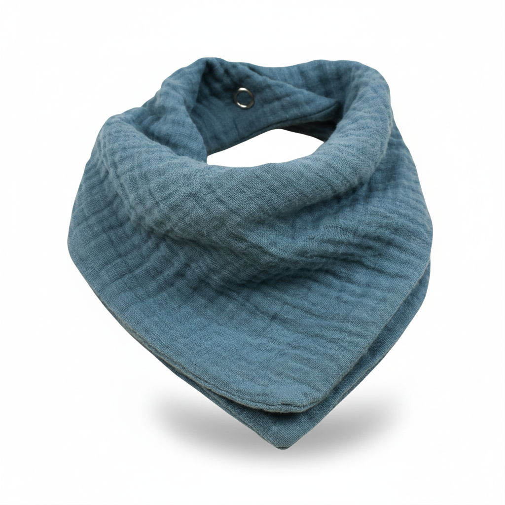 Musselin Halstuch Dusty Blue