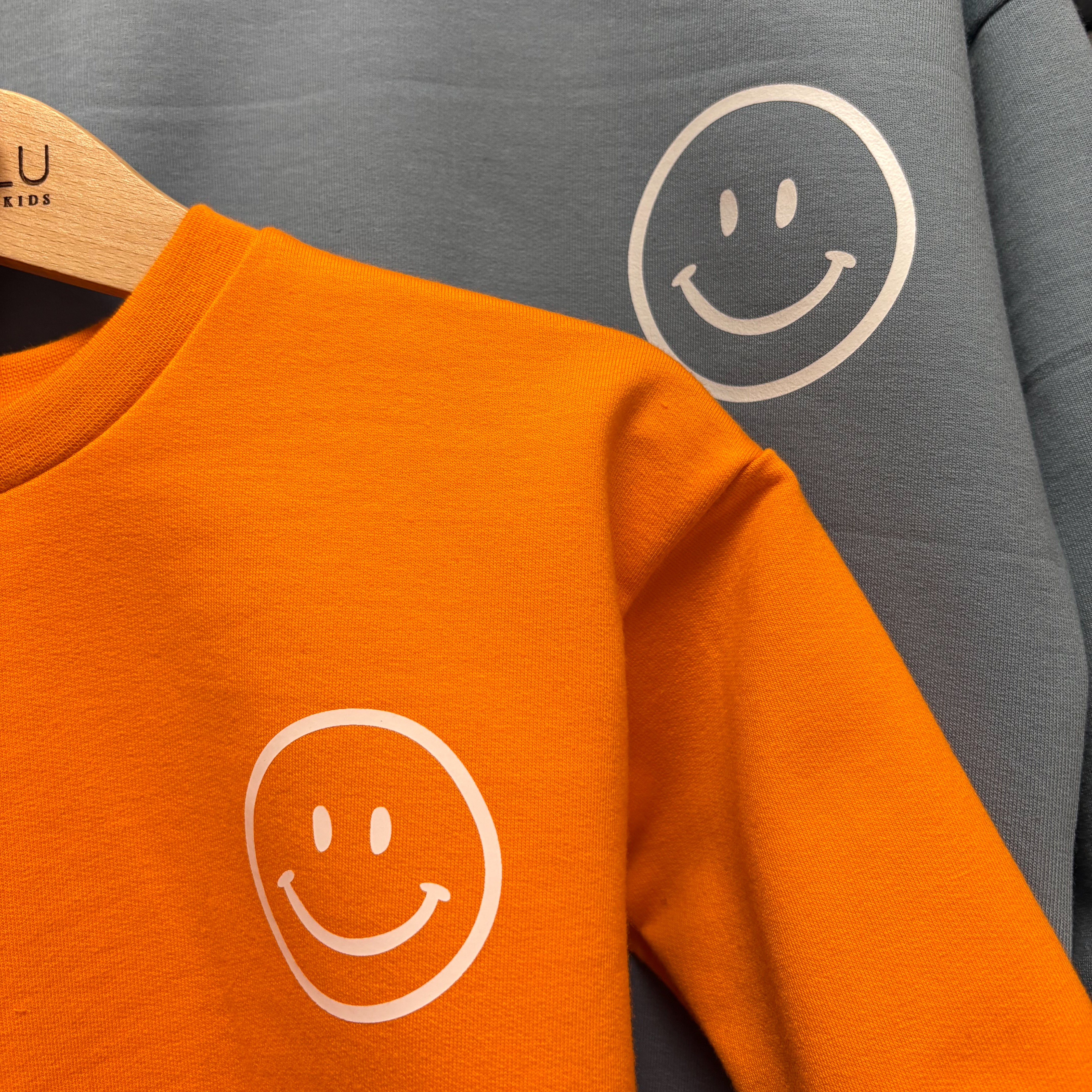Oversize Sweater "Born to be Happy" Orange