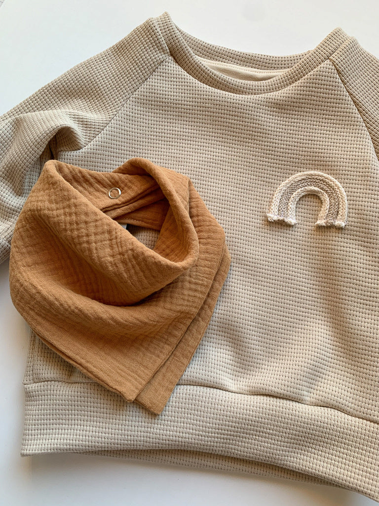 Waffelsweater Regenbogen