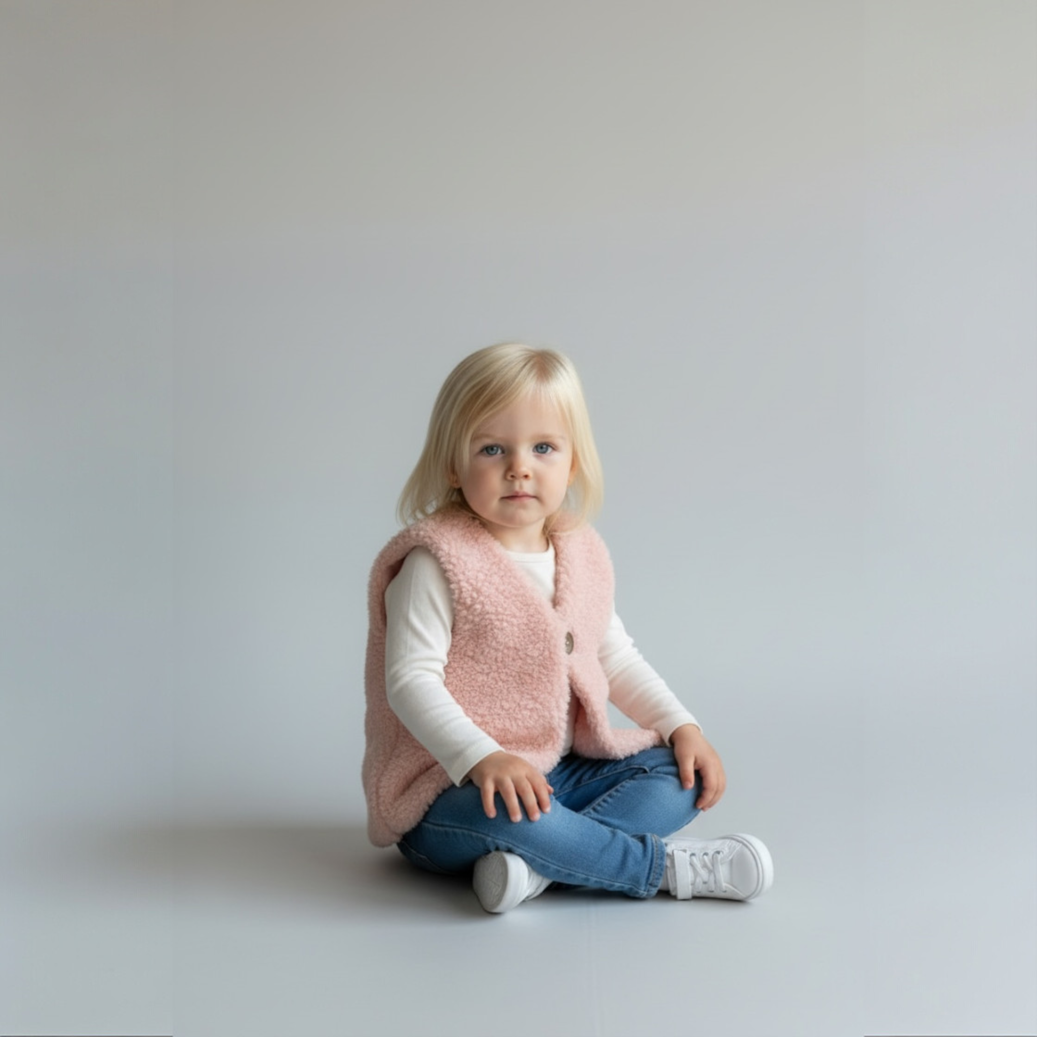 Teddy Weste Soft Peach